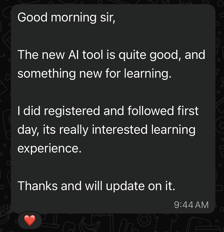 Silver Member feedback about the AI Practice App